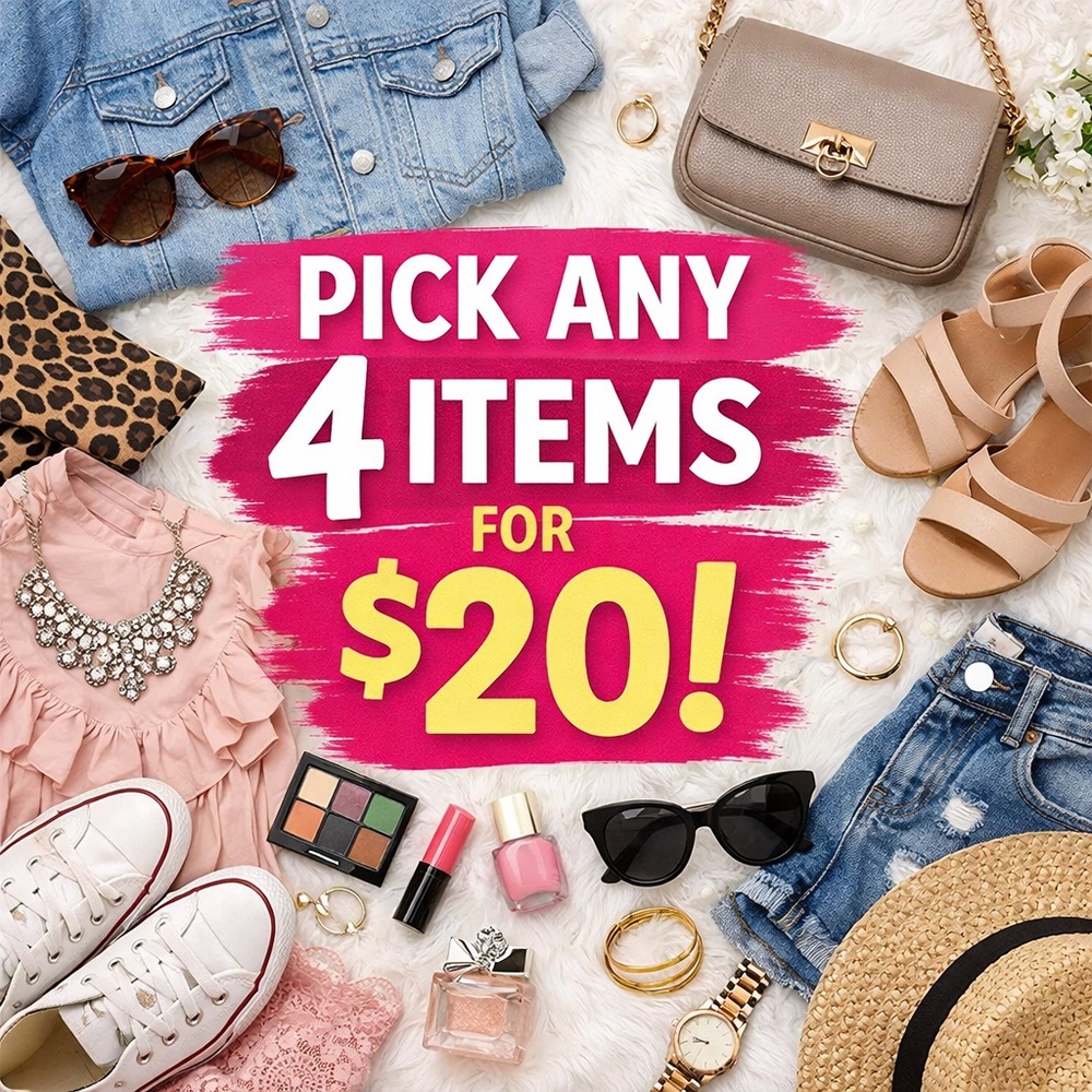 Message me any 4 items!!! 1 shipping fee!